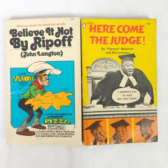 Vintage Comedy Book Lot - Believe It Or Not By Ripoff - Here Come The Judge - Picture 1 of 10